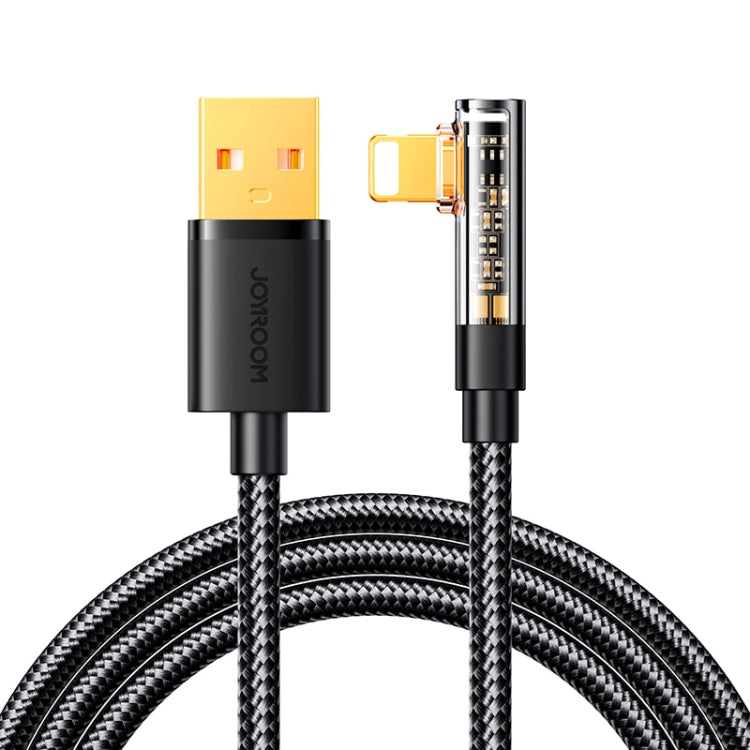 JOYROOM 2.4A USB-A to Lightning 1.2m Elbow Fast Charging Data Cable S-UL012A6