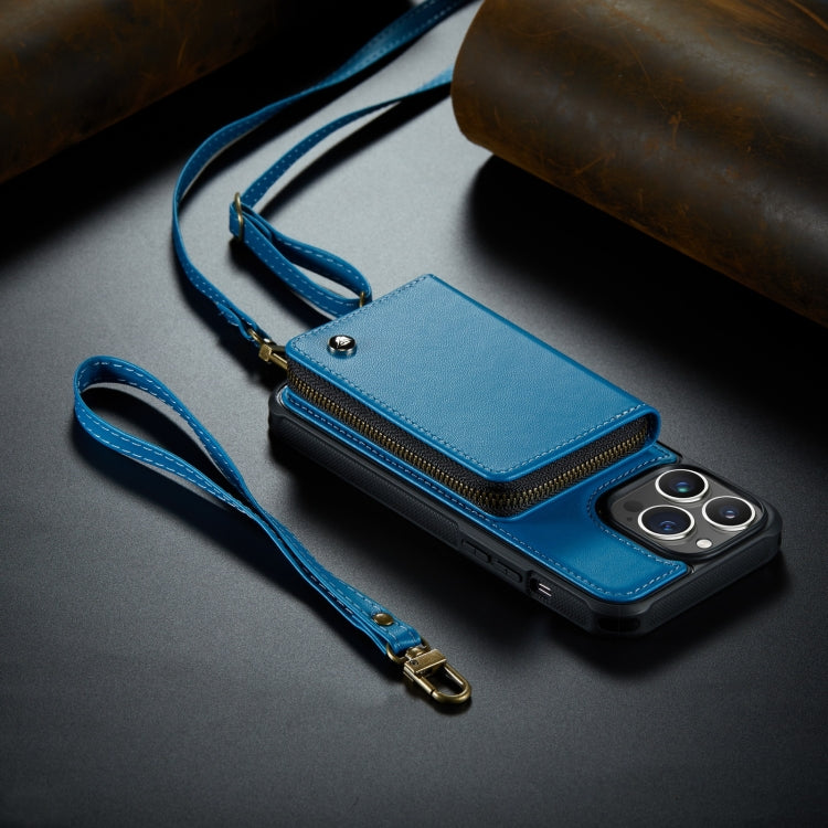 JEEHOOD C22 Zipper Wallet Leather Case iPhone 14