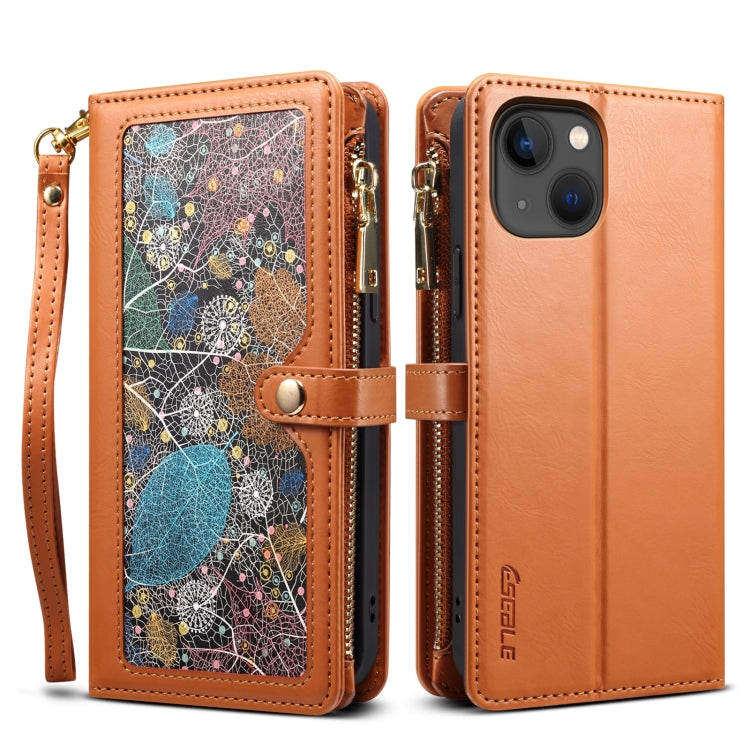 ESEBLE Star Lanyard Leather Wallet Case iPhone 14 Plus