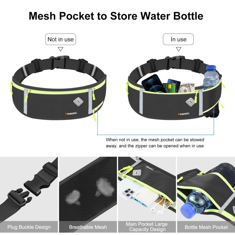 HAWEEL Running Belt Waist Fanny Sports Waterproof With Phone Pocket