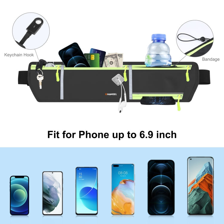 HAWEEL Running Belt Waist Fanny Sports Waterproof With Phone Pocket