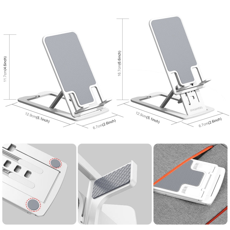 HAWEEL Adjustable Lifting Folding Portable Live Broadcast Desktop Plastic Holder