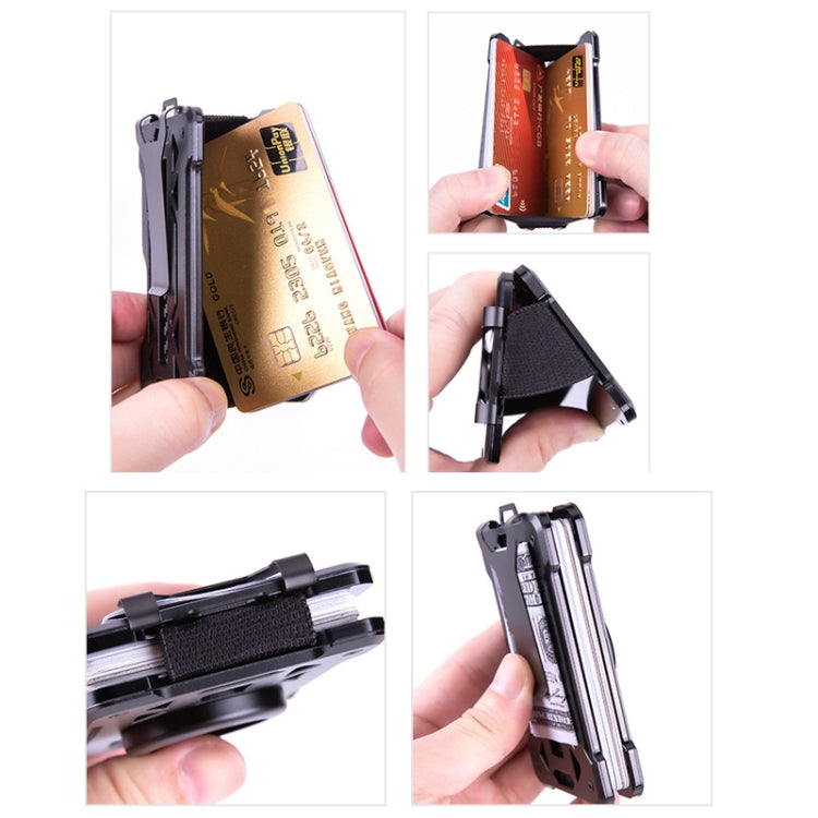 Tracker Card Holder Metal Anti-Theft RFID Wallet AirTag B Model