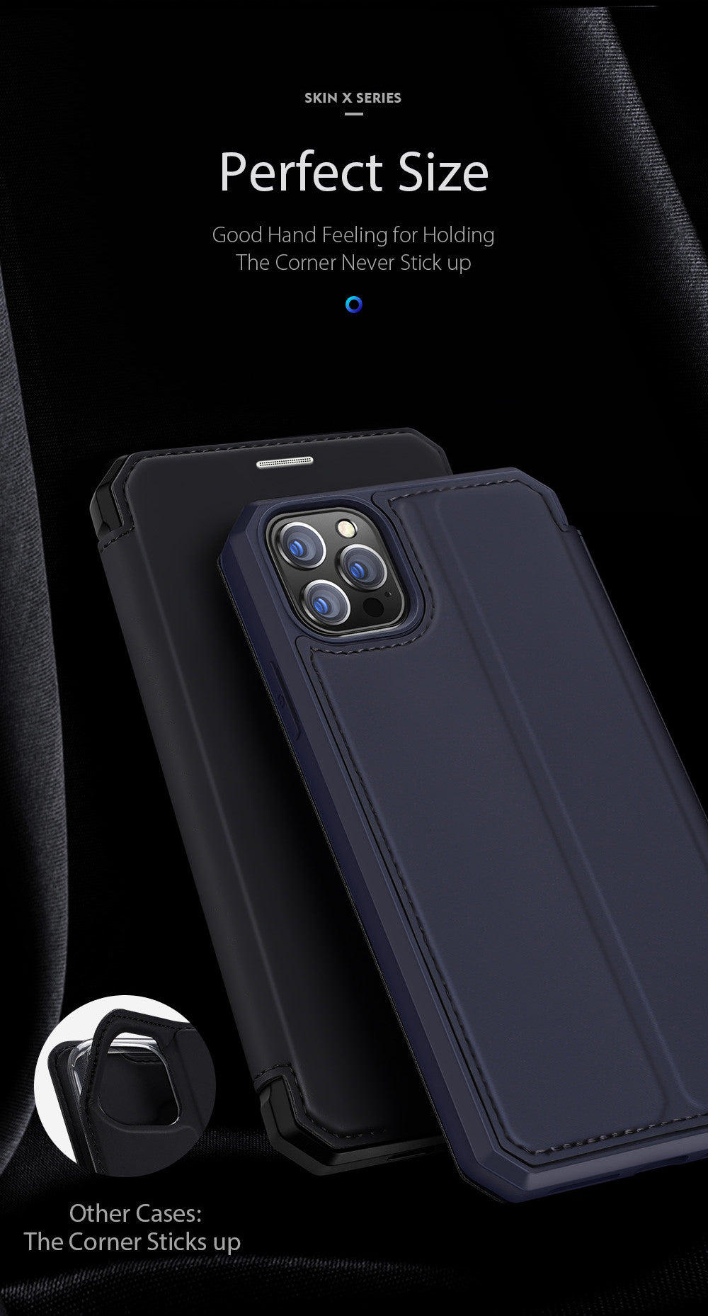 DUX DUCIS Skin X Flip Leather Case iPhone 12 Pro Max